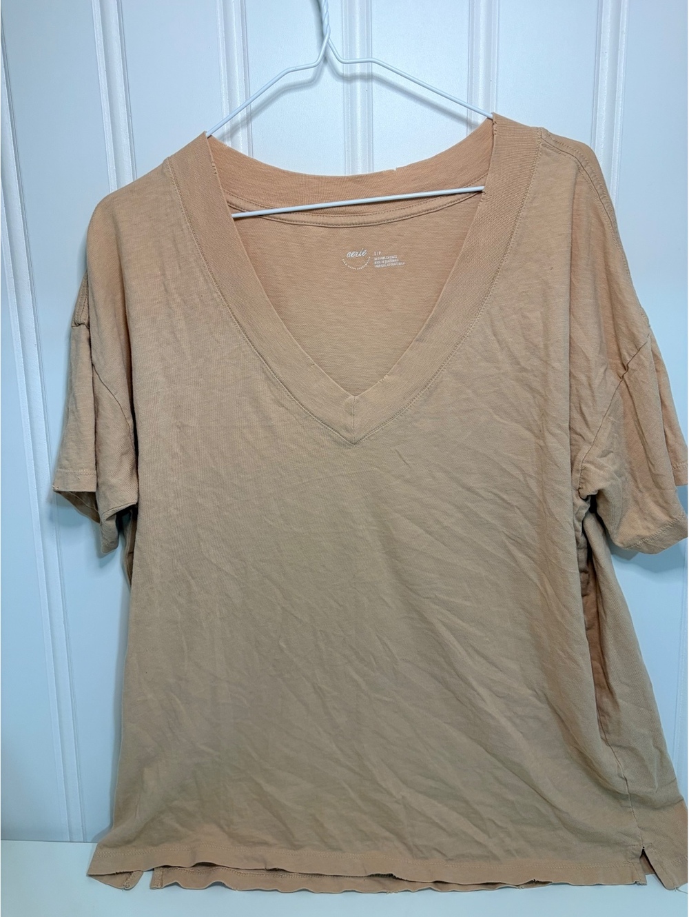Aerie Oversized V-Nack Boyfriend T-Shirt